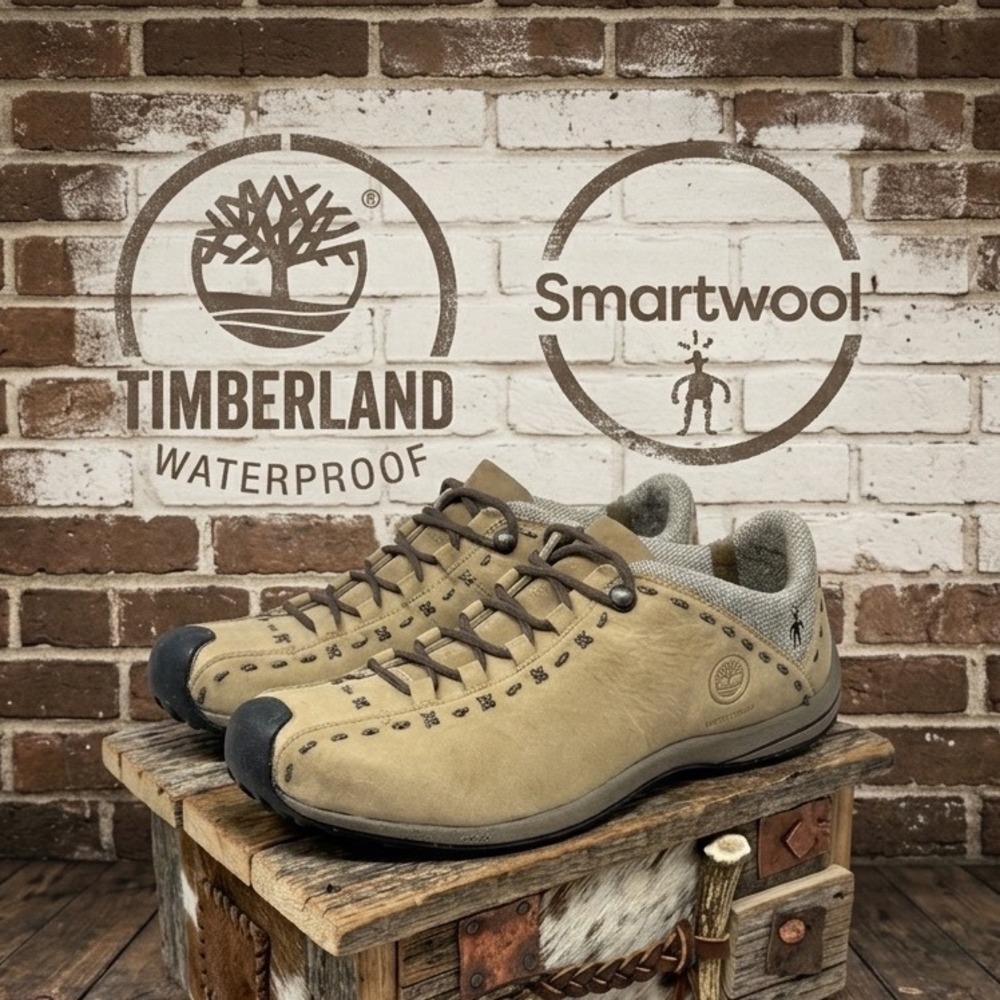 Vintage Timberland x Smartwool Boho Western Waterproof Leather Hiker Shoe 8.5
